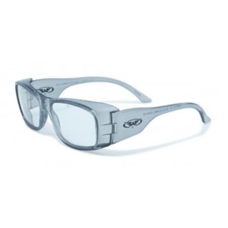 Safety RX-Z Gray  Glasses With Clear Lens SA131443